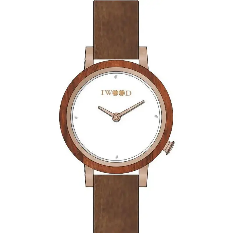 Iwood Real Wood Ladies Watch IW18443002