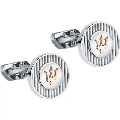 Maserati Jewels Stainless Steel Cufflinks JM121ATK14 For Men