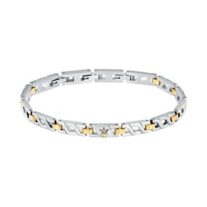 Maserati Iconic Two Tone Steel Bracelet JM124AVD38 For Men