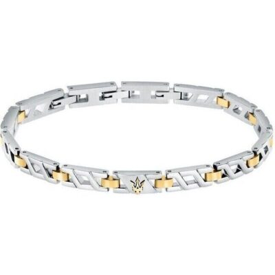 Maserati Iconic Two Tone Steel Bracelet JM124AVD38 For Men
