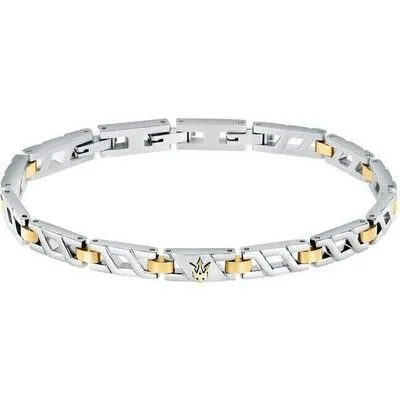 Maserati Iconic Two Tone Steel Bracelet JM124AVD38 For Men