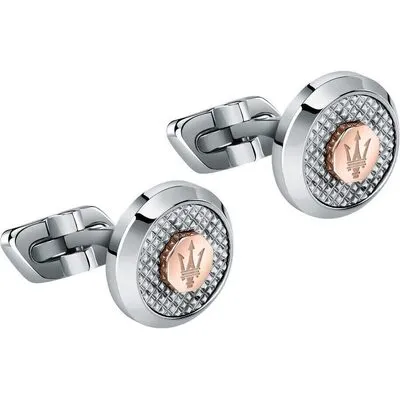 Maserati Jewels Stainless Steel Cufflinks JM223ATK20 For Men