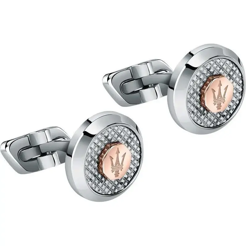 Maserati Jewels Stainless Steel Cufflinks JM223ATK20 For Men