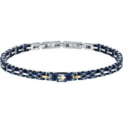 Maserati Jewels Stainless Steel And Ceramic Bracelet JM420ATI01 For Men