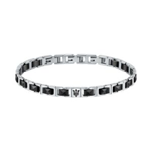 Maserati Jewels Stainless Steel And Ceramic Bracelet JM420ATI07 For Men