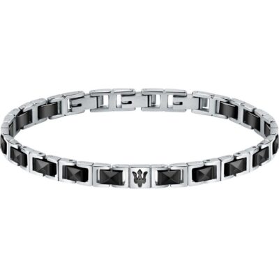 Maserati Jewels Stainless Steel And Ceramic Bracelet JM420ATI07 For Men