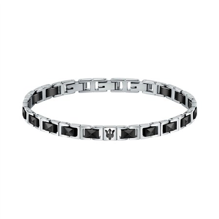 Maserati Jewels Stainless Steel And Ceramic Bracelet JM420ATI07 For Men