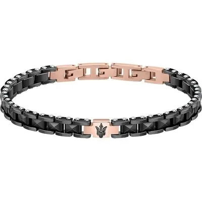 Maserati Jewels Black Stainless Steel JM422ATZ13 Bracelet For Men