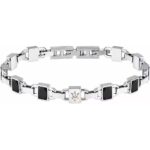 Maserati Steel And Ceramic Bracelet JM424ATZ41 For Men