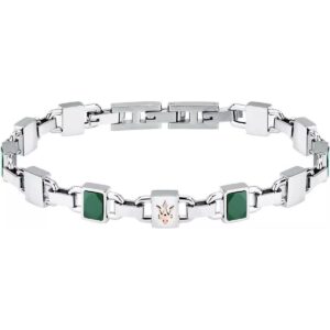 Maserati Steel And Ceramic Bracelet JM424ATZ43 For Men