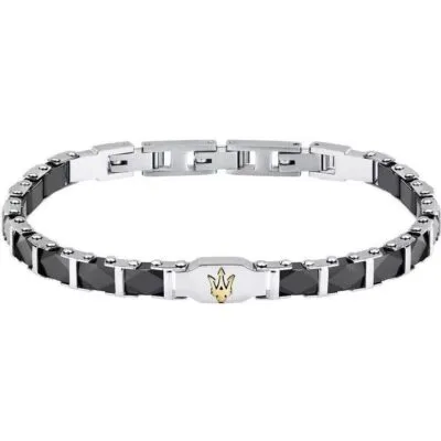 Maserati Steel And Ceramic Bracelet JM424ATZ44 For Men