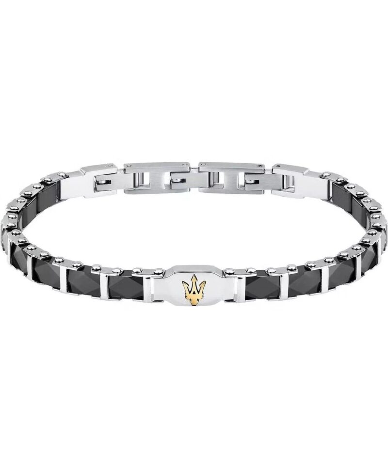 Maserati Steel And Ceramic Bracelet JM424ATZ44 For Men