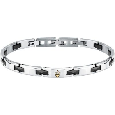 Maserati Steel And Ceramic Bracelet JM424ATZ49 For Men