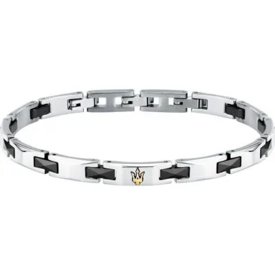 Maserati Steel And Ceramic Bracelet JM424ATZ49 For Men