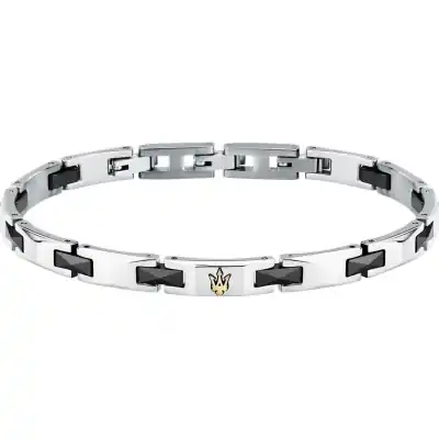 Maserati Steel And Ceramic Bracelet JM424ATZ49 For Men