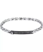 Maserati Iconic Steel Bracelet With Synthetic Stone JM424AVD58 For Men