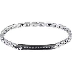 Maserati Iconic Steel Bracelet With Synthetic Stone JM424AVD58 For Men