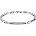 Maserati Iconic Steel And Synthetic Stone Bracelet JM424AVD61 For Men