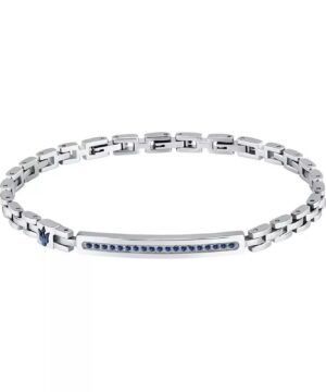 Maserati Iconic Steel And Synthetic Stone Bracelet JM424AVD61 For Men