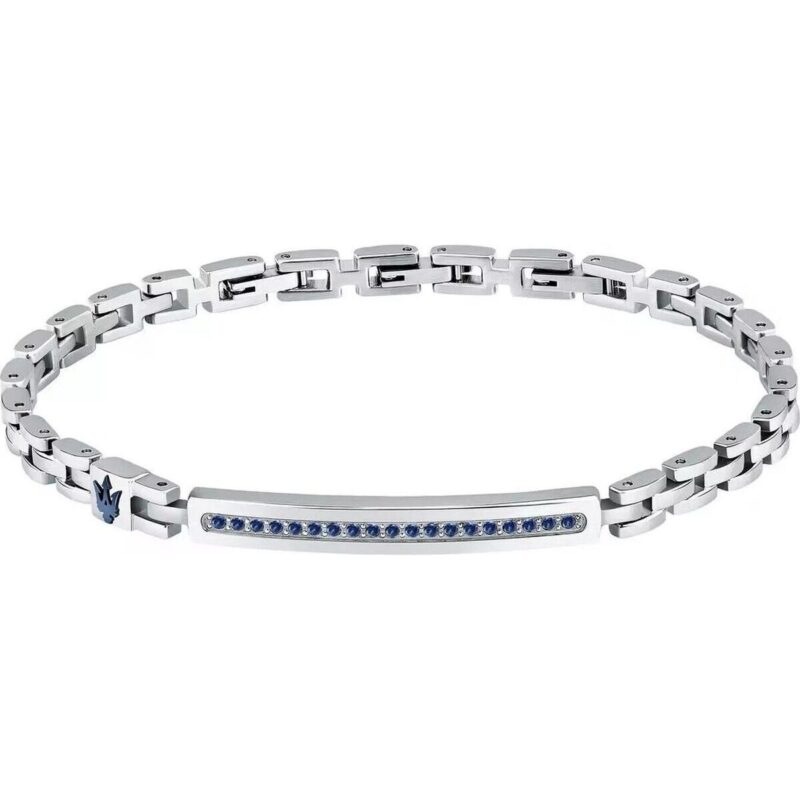 Maserati Iconic Steel And Synthetic Stone Bracelet JM424AVD61 For Men