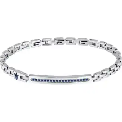 Maserati Iconic Steel And Synthetic Stone Bracelet JM424AVD61 For Men