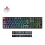 Keychron K10 QMK Full-size RGB Wireless Custom Mechanical Keyboard V.2 (Super RED Switch) – Black