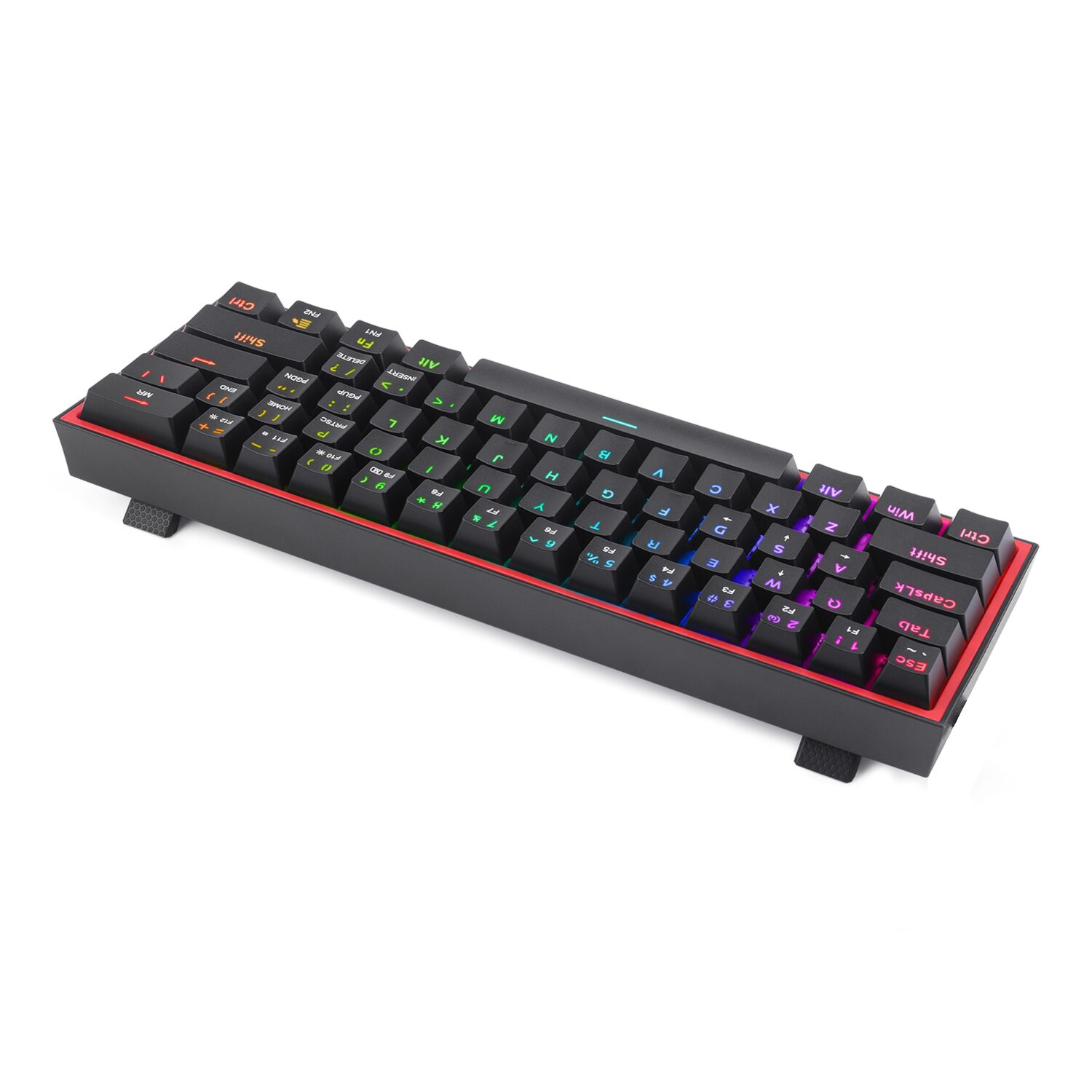 Redragon K617 FIZZ 60% Wired RGB Gaming Keyboard - Black - Image 2