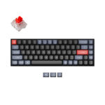 Keychron K6 Pro 65% Red G Pro Switches RGB Wireless Keyboard - Black