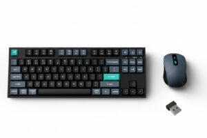 Keychron B33 80% TKL Wireless Keyboard and Mouse Combo – Black/Green