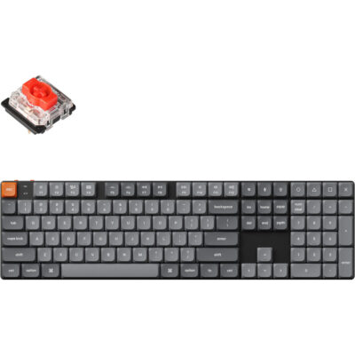 Keychron K5 Max QMK/VIA Full-sized Wireless Custom Mechanical Keyboard | RED Switches