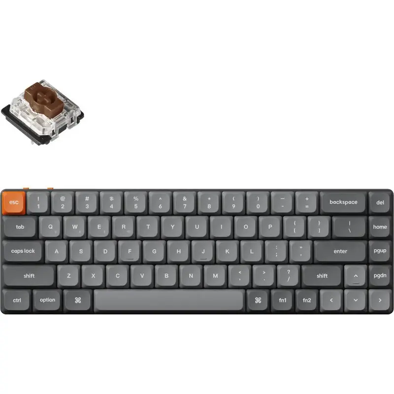 Keychron K7 Max QMK/VIA 65% Wireless Custom Mechanical Keyboard | BROWN Switches