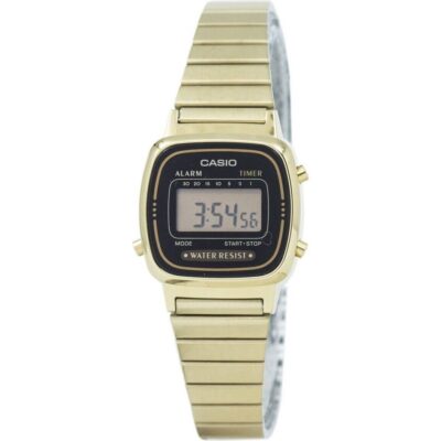 Casio Digital Stainless Steel Alarm Timer La670wga-1df La670wga-1 Women's Watch