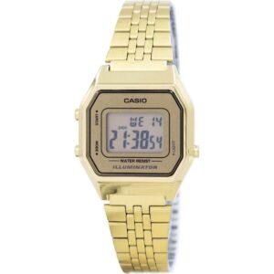 Casio Digital Quartz Stainless Steel Illuminator LA680WGA-9DF LA680WGA-9 Women's Watch