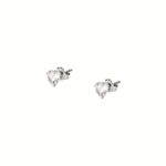 La Petite Story Silver Earrings With Clear Zircons LPS01AWV27 For Women
