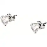 La Petite Story Silver Earrings With Clear Zircons LPS01AWV27 For Women