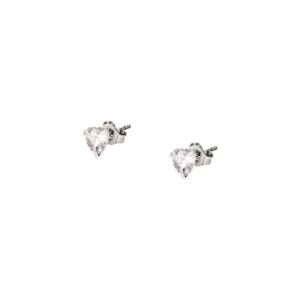 La Petite Story Silver Earrings With Clear Zircons LPS01AWV27 For Women