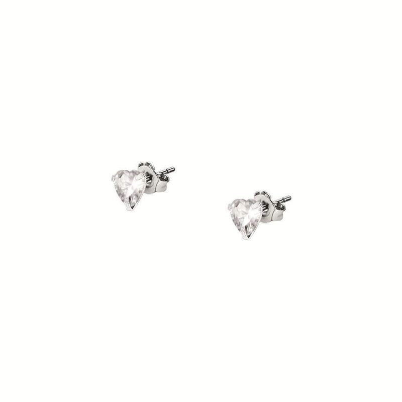 La Petite Story Silver Earrings With Clear Zircons LPS01AWV27 For Women