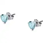 La Petite Story Silver Earrings With Light Blue Zircons LPS01AWV29 For Women