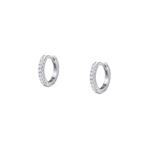 La Petite Story Silver Earrings With Clear Zircons LPS01AWV33 For Women