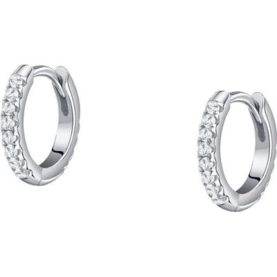 La Petite Story Silver Earrings With Clear Zircons LPS01AWV33 For Women