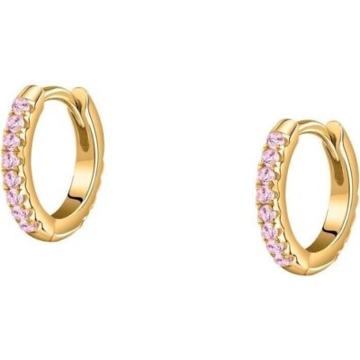 La Petite Story Silver Earrings With Pink Zircons LPS01AWV36 For Women