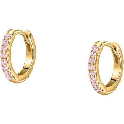 La Petite Story Silver Earrings With Pink Zircons LPS01AWV36 For Women