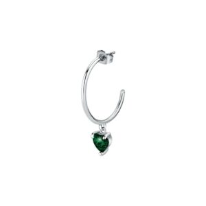 La Petite Story Single Steel Earrings With Green Crystal LPS02AQM27 For Women