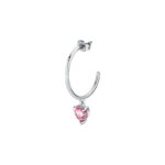 La Petite Story Single Steel Earrings With Pink Crystal LPS02AQM28 For Women