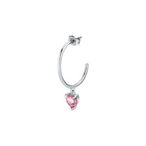 La Petite Story Single Steel Earrings With Pink Crystal LPS02AQM28 For Women