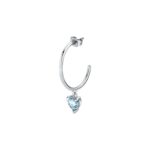 La Petite Story Single Steel Earrings With Light Blue Crystal LPS02AQM30 For Women