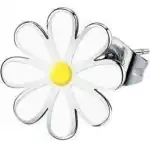 La Petite Story Single Steel White Daisy Earrings LPS02AQM49 For Women