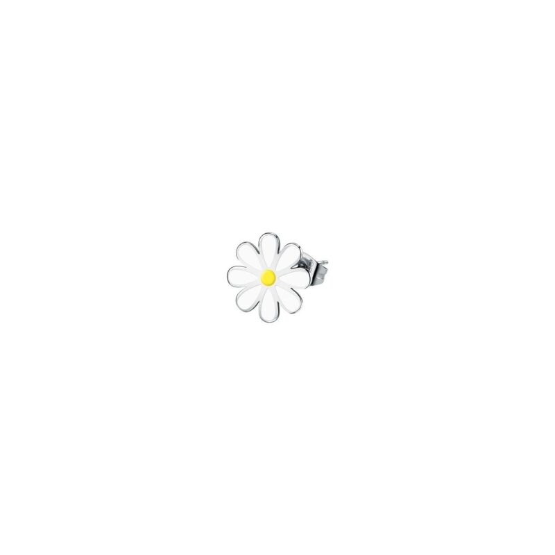 La Petite Story Single Steel White Daisy Earrings LPS02AQM49 For Women