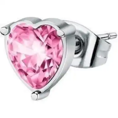 La Petite Story Single Steel Earrings With Rose Heart Crystal LPS02AQM51 For Women