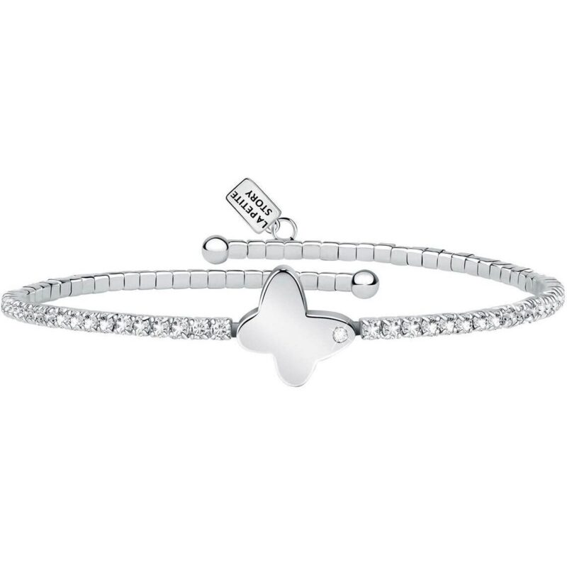 LPS05ASE05 La Petite Story Brass And Zircon Bracelet With White Butterfly LPS05ASE05 For Women